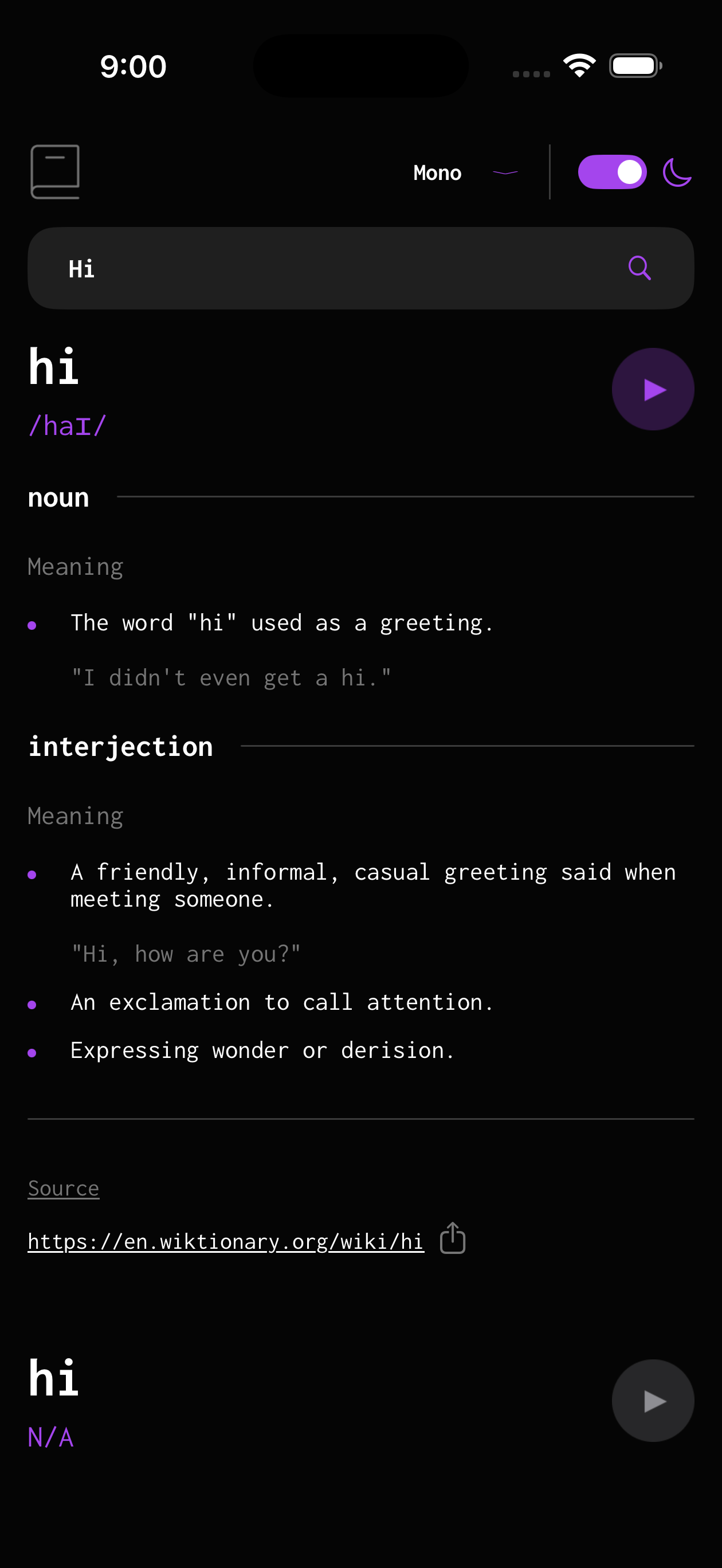 Dark Mode